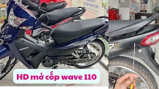 Hướng dẫn mở cốp xe Wave Alpha 110cc Mở cốp xe Wave Alpha 2024 2019 Quên chìa khóa trong cốp [upl. by Yedoc]