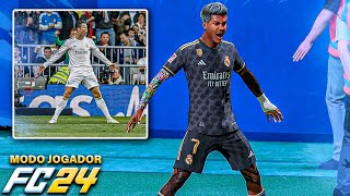 ELE É MUITO NOVO CR7 NO REAL MADRID  MODO CARREIRA JOGADOR EA FC 24 TEMP 04 EP 02 PC [upl. by Antoine]