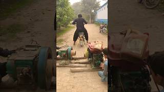 2 DIESEL ENGINE START WITH BIKE NEW EXPERIMENT 🤪 shorts trending experiment viralvideo [upl. by Nwahsear]