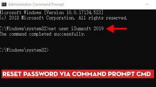 How to Reset Password Windows 10 Via Command Prompt CMD EASY [upl. by Ploch]