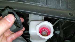 2016 2017 2018 2019 amp 2020 Kia Optima  How To Check Brake Fluid In Reservoir  Bottle  Tank [upl. by Keese]