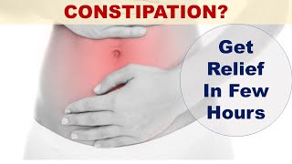 Get Rid of Constipation in Hours  Ayurvedic Home remedies  Samyuktha Diaries [upl. by Alene]