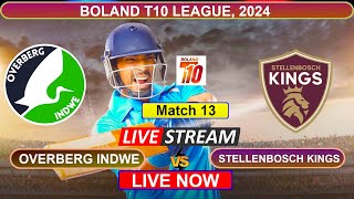 🔴Boland T10 Live  Overberg Indwe vs Stellenbosch Kings Live  OVI vs STK  Live Cricket Match Today [upl. by Davey]