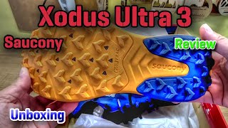 Review Unboxing Saucony Xodus Ultra 3 [upl. by Ayotahc167]