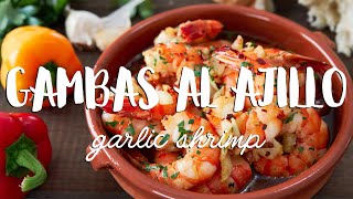 Gambas al Ajillo Recipe Garlic Shrimp [upl. by Enialedam]