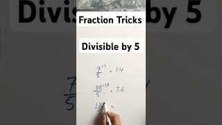 Divisible by 5 in Fraction tablelearningtrick mathematics maths divisiontricks [upl. by Aihsar]