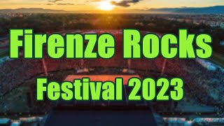 Firenze Rocks Festival 2023  Live Stream Lineup and Tickets Info [upl. by Atiuqes]