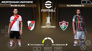 REGRESO EFOOTBALL LIBERTADORES 2024 PPSSPP NUEVAS NOVEDADES ESTADIOS LIGAS CANTICOS Y CAMARA PS5 [upl. by Aneloj]