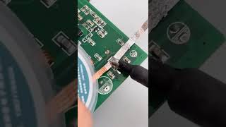 How to soldering components in PCB circuit board viralvideo [upl. by Ally]