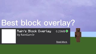 The best block overlay for mcbemcpeFPS BOOST [upl. by Etteuqaj]