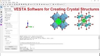 VESTA Tutorial for Creating Crystal Structures VESTASoftware [upl. by Drofnats738]