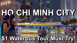 1 Saigon Waterbus  Ho Chi Minh City Sightseeing 2024  Vietnam Travel [upl. by Iddet]