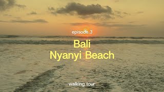 Chasing the Sunset at Nyanyi Beach Bali CC [upl. by Adnamar]