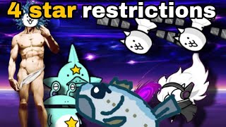 Can you beat battle cats on 4STAR RESTRICTIONS COTC2 [upl. by Manaker]