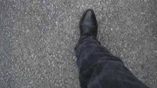 Black Bullhide Nocona Cowboy Boots on a Cloudy Fall Day [upl. by Laband397]