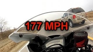 2012 CBR1000RR Going 177 MPH [upl. by Oivalf970]