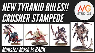 NEW Tyranid Rules Crusher Stampede Overview  Tyranid Tactica Ep 20 [upl. by Farlee762]