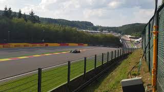 Vue entière Accident crash Antoine Hubert spa gp 2019 formule 2 [upl. by Eeraj]