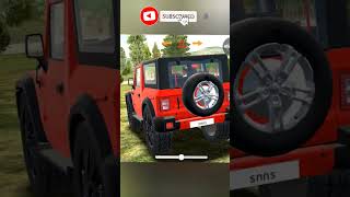 Dollar song Modified Mahindra red thar👿  Indian Cars Simulator 3D  shortvideo shots [upl. by Gideon]