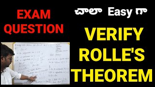 VERIFY ROLLES THEOREMROLLES THEOREMPROVE DEFINITIONIMPORTANT QUESTION [upl. by Seko312]