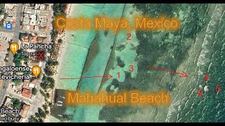 Costa Maya  Cruise Port Snorkeling  Mahahual Beach Mexico [upl. by Anassor]