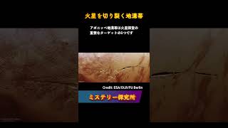 「火星を切り裂く地溝帯」について解説します。shorts 火星アガニッペ地溝帯地質学惑星探査火星の内部構造 [upl. by Liamaj]