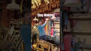 How to make Klompen or Clogs Full Video👆🏻shorts netherlands travel [upl. by Rodama645]