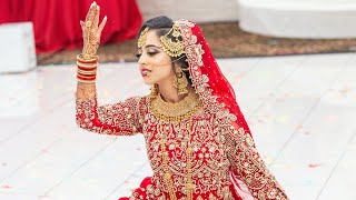 Beautiful Bridal Dance  Indian amp Pakistani Wedding  Salaam  Deewani Mastani  TailorMadeForReza [upl. by Stoddard]