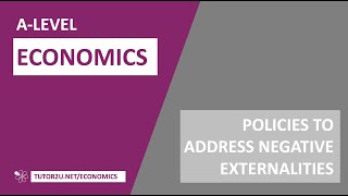 Policies to Reduce Negative Production Externalities  ALevel Economics Exams 2022 [upl. by Alicul]