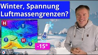 Winterwetter Spannung und mögliche Luftmassengrenzen [upl. by Thalassa]