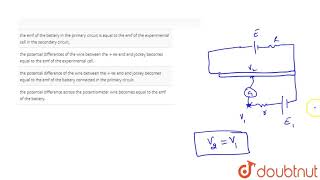 In a potentiometer balance point is obtained when [upl. by Ahsiner]