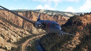 Microsoft Flight Simulator  First flight in the Curtiss C46 Commando [upl. by Lowry]