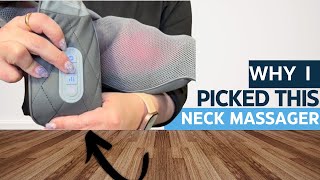 Review and Demo of Snailax Shiatsu Neck Shoulder Massager [upl. by Essilec]