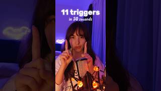 ASMR 11 triggers in 50 seconds 💆‍♀️ asmr asmrsounds shorts asmrtriggers [upl. by Hanikehs]