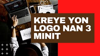 Kreye yon logo pou chanel youtube ou nan 3 minit [upl. by Rambow]