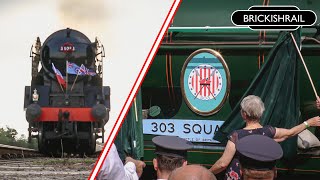 Bulleid Battle of Britain 34053 303 Squadron Naming Ceremony  Spa Valley Railway  010924 [upl. by Eilatan]