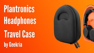 Plantronics BackBeat OverEar Headphones Travel Case Hard Shell Headset Carrying Case  Geekria [upl. by Inohs]