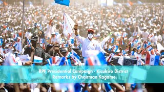 RPF Presidential Campaign Kicukiro District  Remarks by Chairman Kagame [upl. by Andriana]