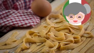 How to make Pasta dough homemade fresh Lasagna Spaghetti Tagliatelle Ravioli  Italian Granny [upl. by Nylyrehc296]