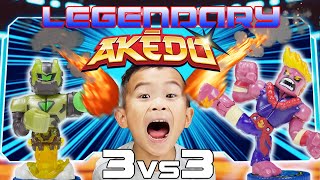 Can Daddy Beat My Legendary Akedo Ultimate Arcade Warriors Part 3 [upl. by Ayanet]