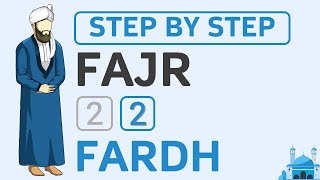 Learn How to Pray 2 Rakat Fardh of Fajr Salah  Step by Step Prayer Tutorial  Beginners Men Hanafi [upl. by Cupo]