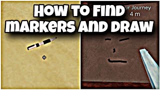 How to Find Markers and Draw in A Dusty Trip  New Update [upl. by Adnola]