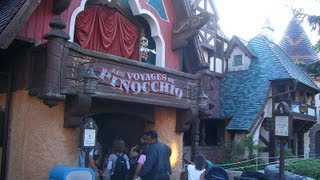 Pinocchios Daring Journey at Disneyland  HDThrillSeeker [upl. by Haianeb]