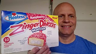 New Hostess Rasberry Zinger Dingers Mashups Review [upl. by Ahcurb]