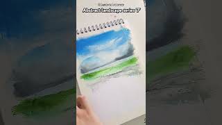 Easy abstract landscape painting oilpainting landscapeart viralvideo [upl. by Uda]