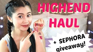 Highend Haul  SEPHORA GIVEAWAY  Anna Cay ♥ [upl. by Raynard231]