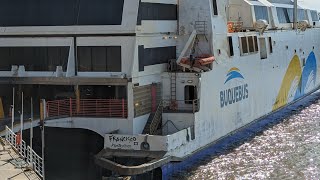 124Buquebus Ferry Riding the waves from Montevideo [upl. by Weissberg653]