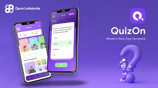 2 App Template  Online Quiz App  Online Exam App  Multi Player Quiz Contests App  QuizOn [upl. by Ayanad962]