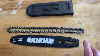 How To Replace A Chainsaw Chain [upl. by Hewitt214]