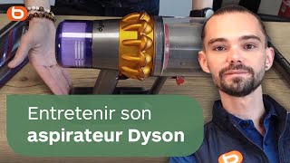 Aspirateur balai Dyson  comment bien le nettoyer et lentretenir   Les Tutos Boulanger [upl. by Nosyerg]